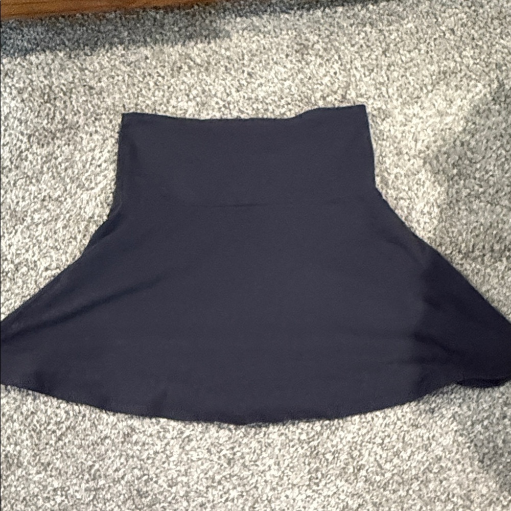 Elegant Black Women's Skirt fold over